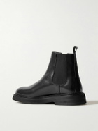 VINNY's - Officer Glossed-Leather Chelsea Boots - Black