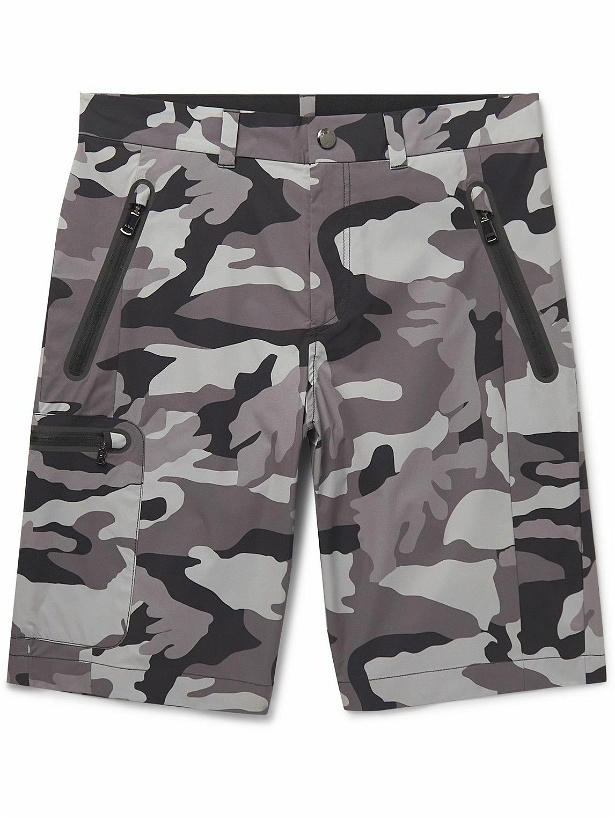 Photo: Bogner - Milo Slim-Fit Camouflage-Print Shell Golf Shorts - Black