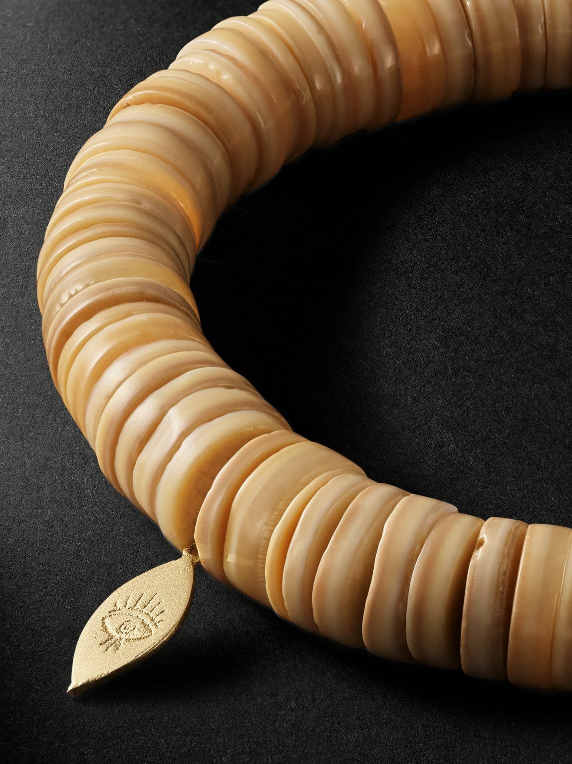 Jacquie Aiche - Gold Heishi Shell Beaded Bracelet