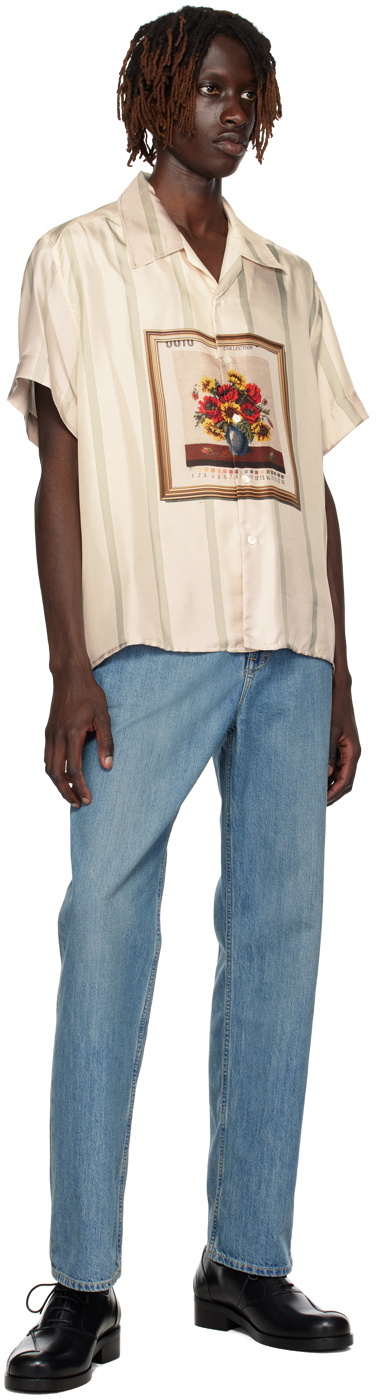 S.S.Daley Off-White Striped Shirt