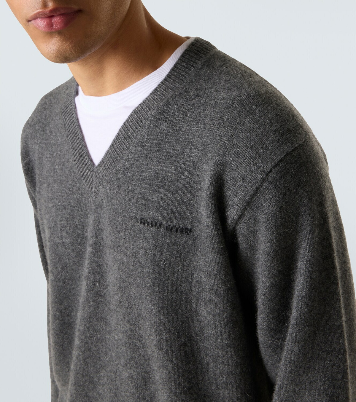 Miu Miu Layered cashmere sweater
