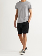 CALVIN KLEIN UNDERWEAR - Slim-Fit Loopback Stretch-Cotton Jersey Drawstring Shorts - Black - S