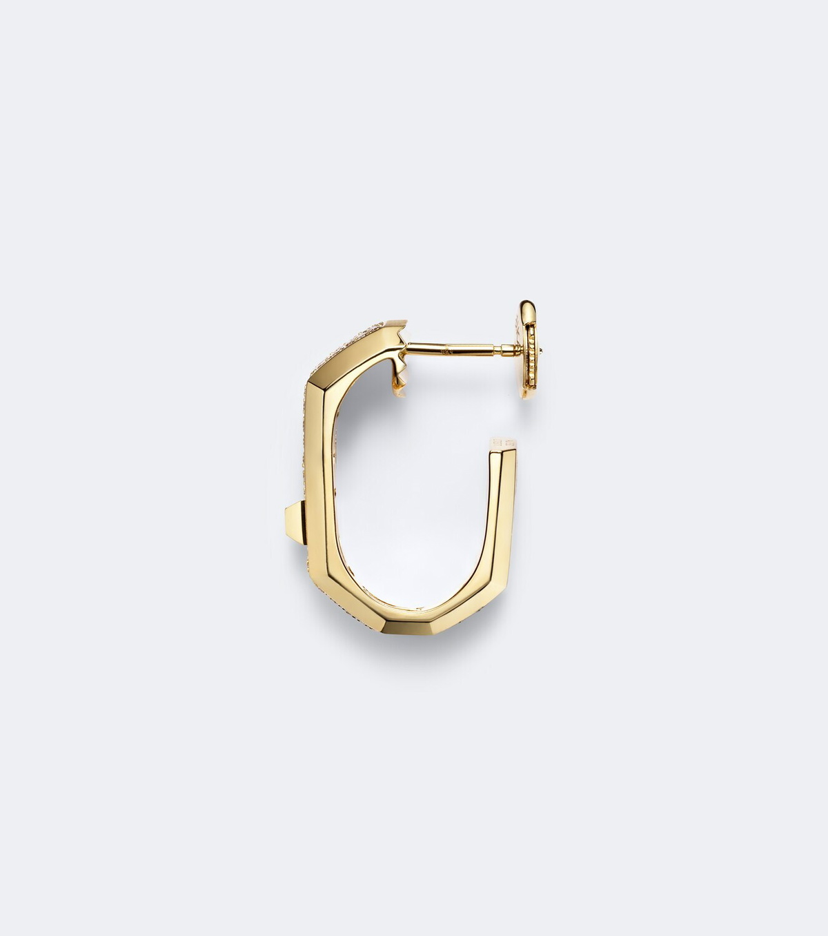 Messika Moderniste 18kt gold single hoop earring with diamonds
