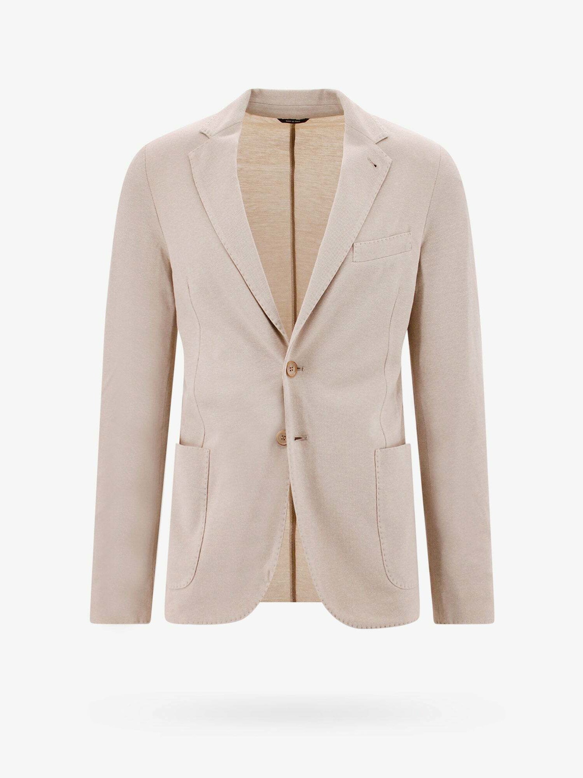 LORO PIANA Double-Breasted Rain System Linen Suit Jacket for Men