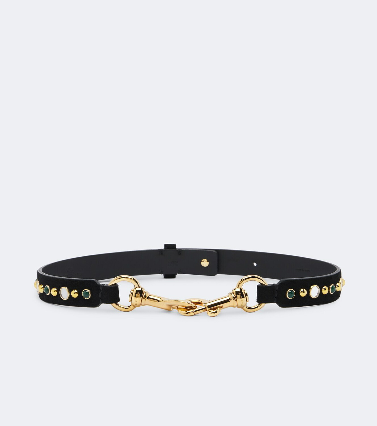 Etro Pony embellished suede belt