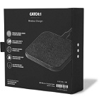 Courant - Catch 1 Pebble-Grain Leather Wireless Charging Dock - Black