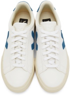 Veja White & Blue Campo Chromefree Sneakers