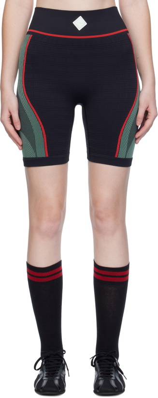 Photo: Casablanca Black Seamless Sport Shorts