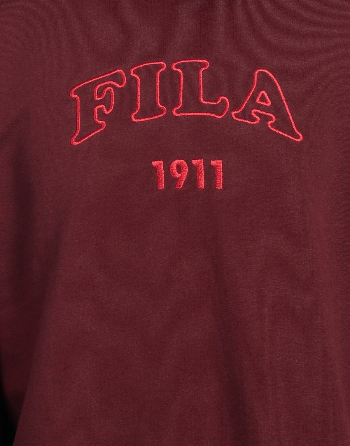 Fila Mens Sweatshirt Burgundy