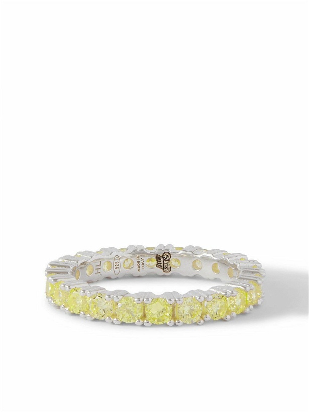 Photo: Hatton Labs - Eternity Silver Cubic Zirconia Ring - Yellow