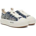 AMIRI Blue Denim Court Low Sneakers