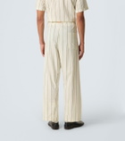 Bode Celery striped cotton pajama pants