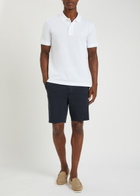 Boss Kane Stretch-cotton Shorts Dark Blue