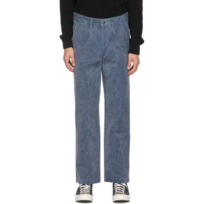 Photo: Noah Navy Canvas Recycled Work Trousers