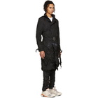 Kanghyuk Black Cropped Readymade Airbag Trench Coat