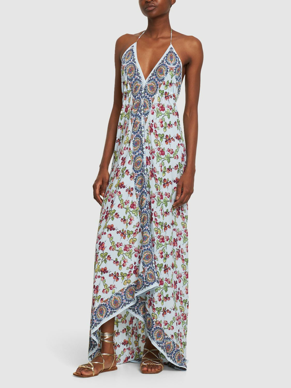 ワンピース ETRO Printed Viscose Dress ETRO - Printed Viscose Long Dress Etro