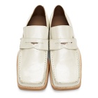 Martine Rose Beige Pearlised Roxy Loafers