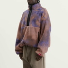 The North Face Men's Red Box Printed Half Zip Fleece in Grounded Plum