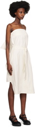 Recto Off-White Tube Top Midi Dress