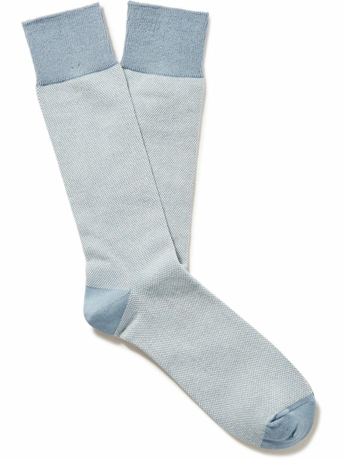 Mr P. - Birdseye Cotton-Blend Socks Mr P.