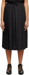 tao Black Pleated Midi Skirt