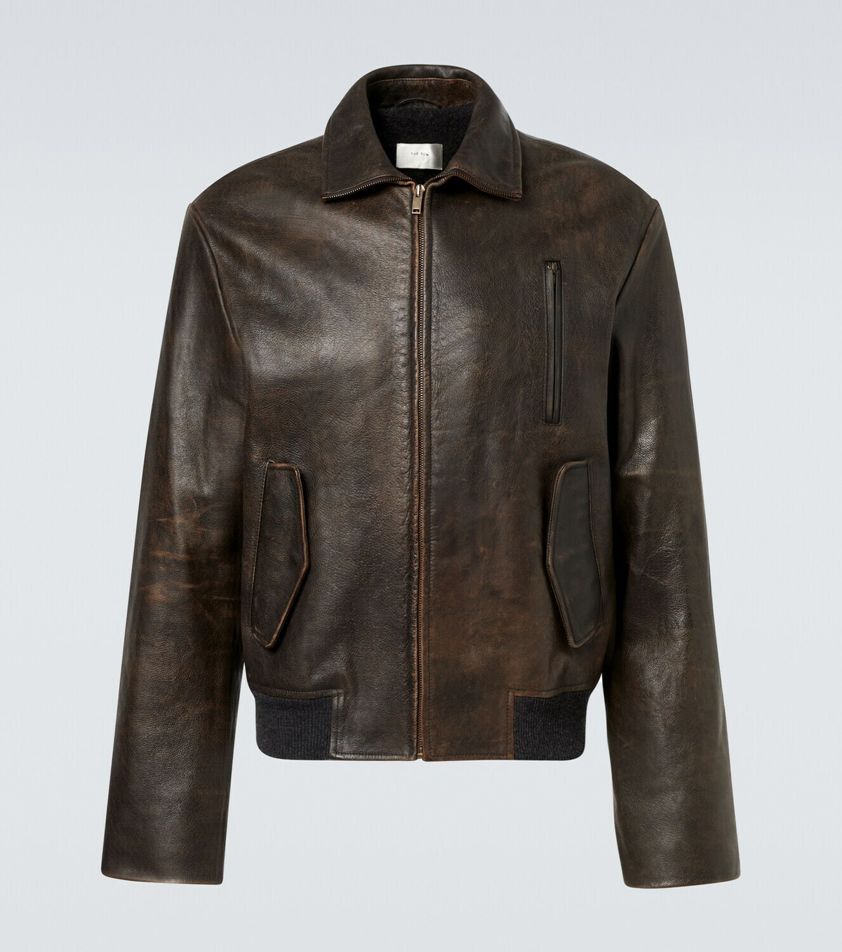 The Row Akia leather jacket