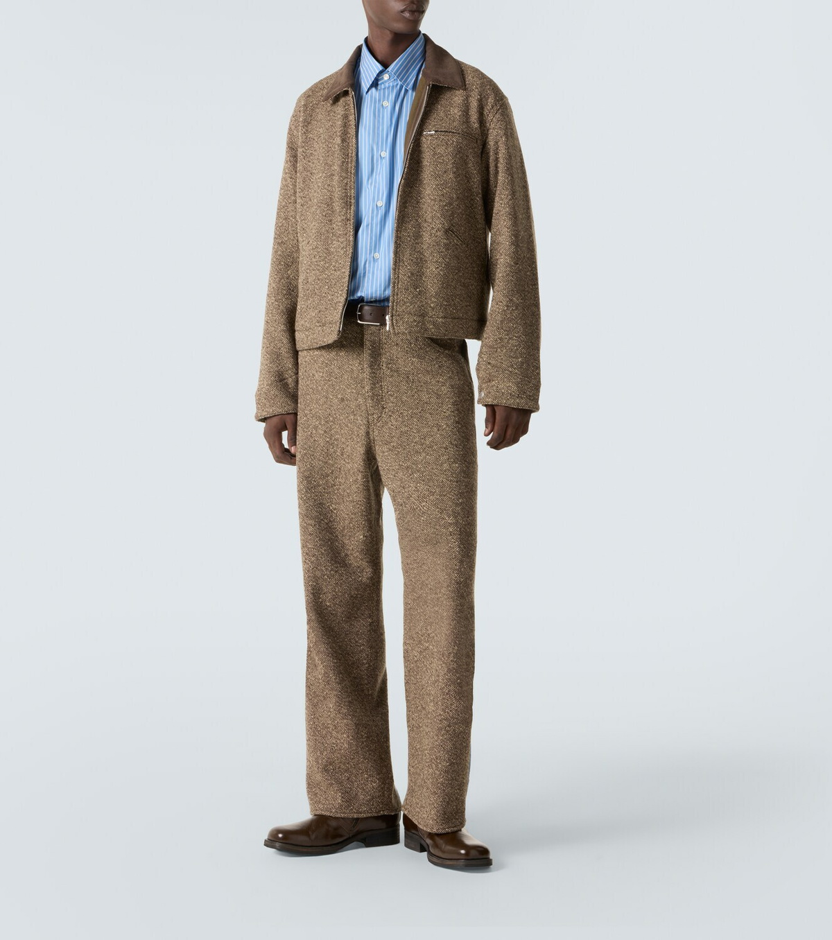 Auralee Wool tweed wide-leg pants Auralee