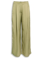 Day Birger ET Mikkelsen Fisher Fluid Satin Wide-leg Trousers Khaki
