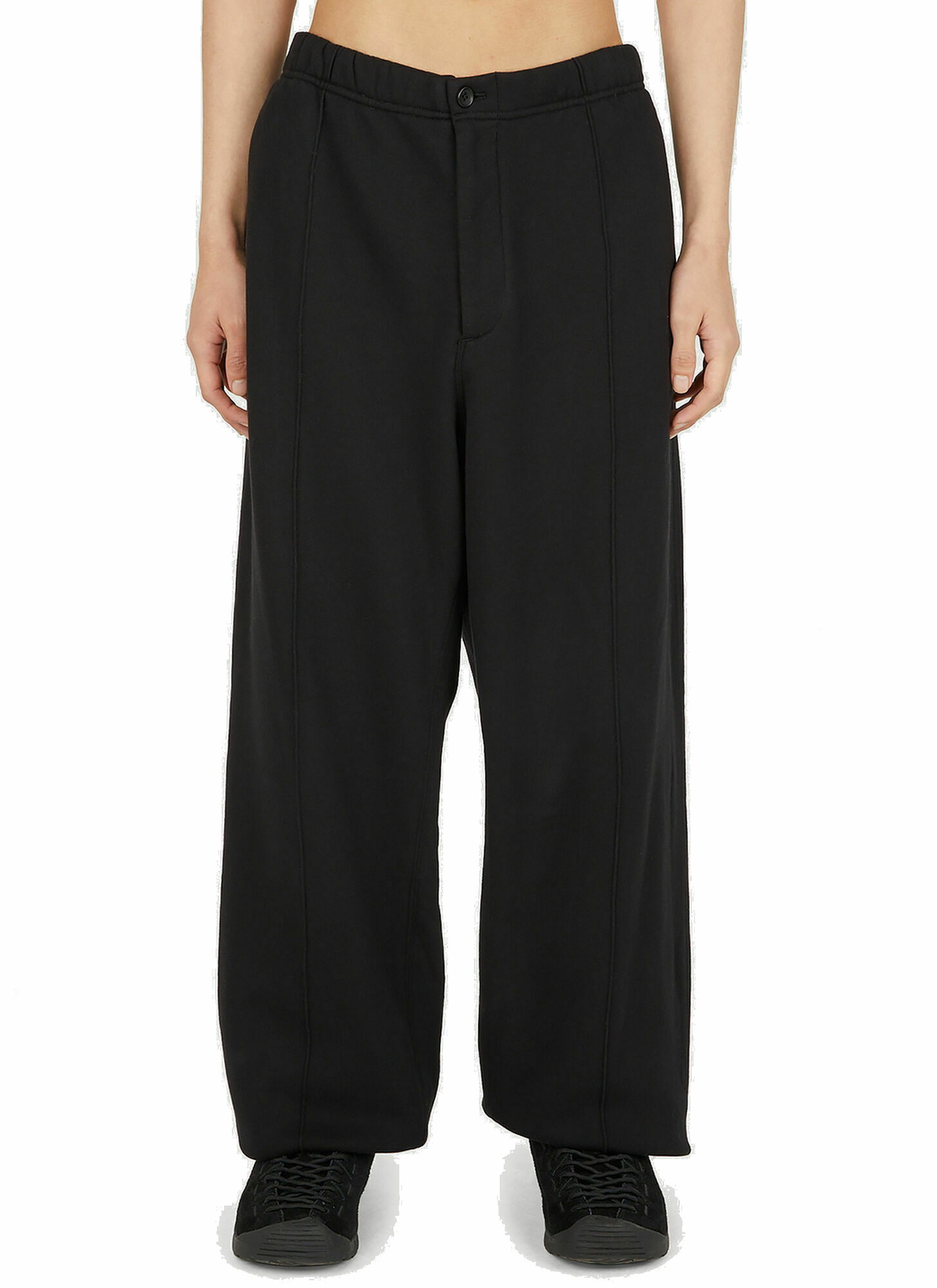 Jog Track Pants in Black Engineered Garments