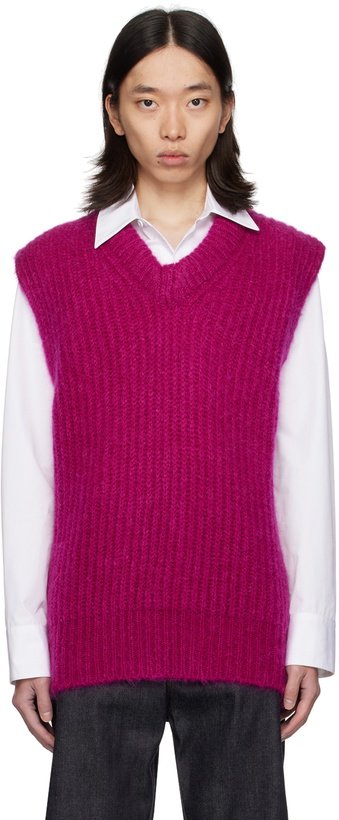Photo: Jil Sander Pink V-Neck Vest