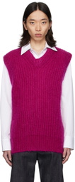 Jil Sander Pink V-Neck Vest