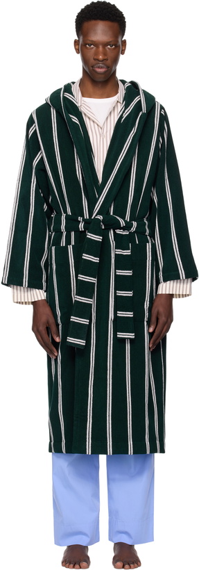 Photo: Tekla Green Terry Hooded Bathrobe
