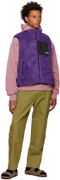 Stüssy Purple Sherpa Vest