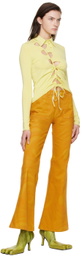 AVAVAV Yellow Cutout Shirt