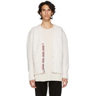 Thom Browne Off-White Funmix Classic V-Neck Cardigan