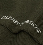 Oliver Spencer Loungewear - Turton Stretch Cotton-Blend Socks - Green