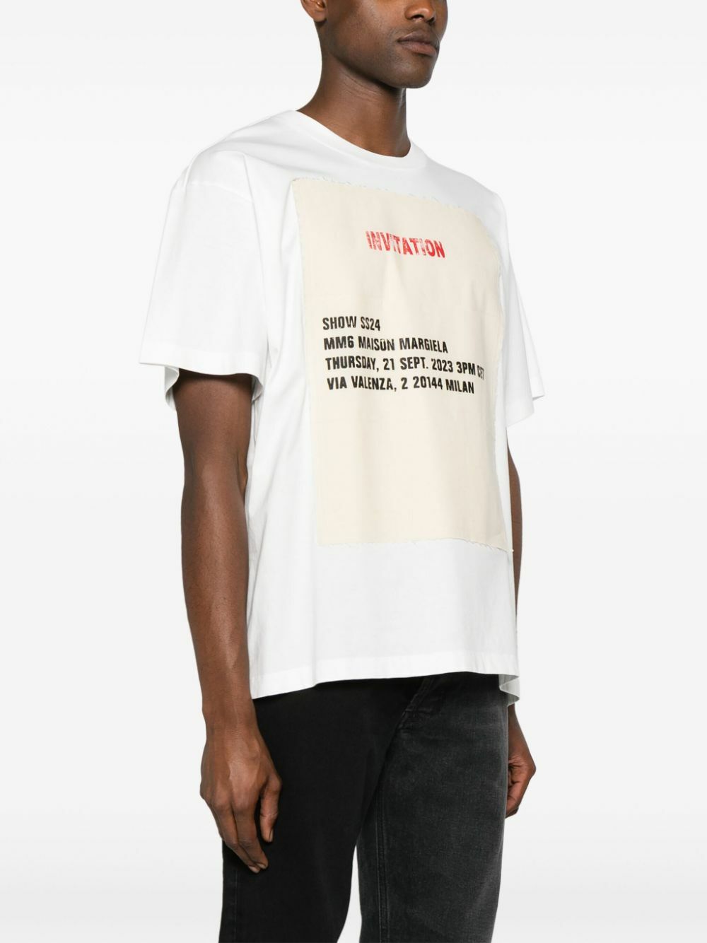 Tシャツ・カットソー MM6 MAISON MARGIELA WHITE COTTON T-SHIRT White cotton T-shirt - MM6 MAISON MARGIELA - Mariodannashop