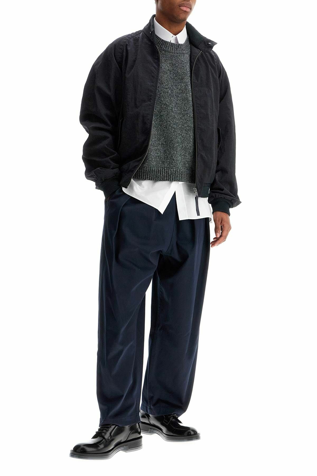 MAISON MARGIELA technical fabric bomber jacket Blue Maison Margiela