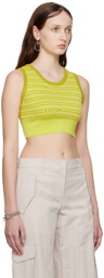 System Green Cropped Tank Top