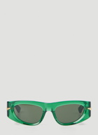 BV1144s Cat Eye Sunglasses in Green