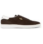 Aprix - Leather-Trimmed Suede Sneakers - Men - Red