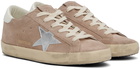 Golden Goose Pink & White Super-Star Classic Sneakers