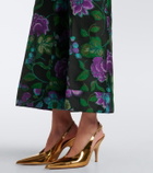 La DoubleJ Hendrix floral jacquard straight pants