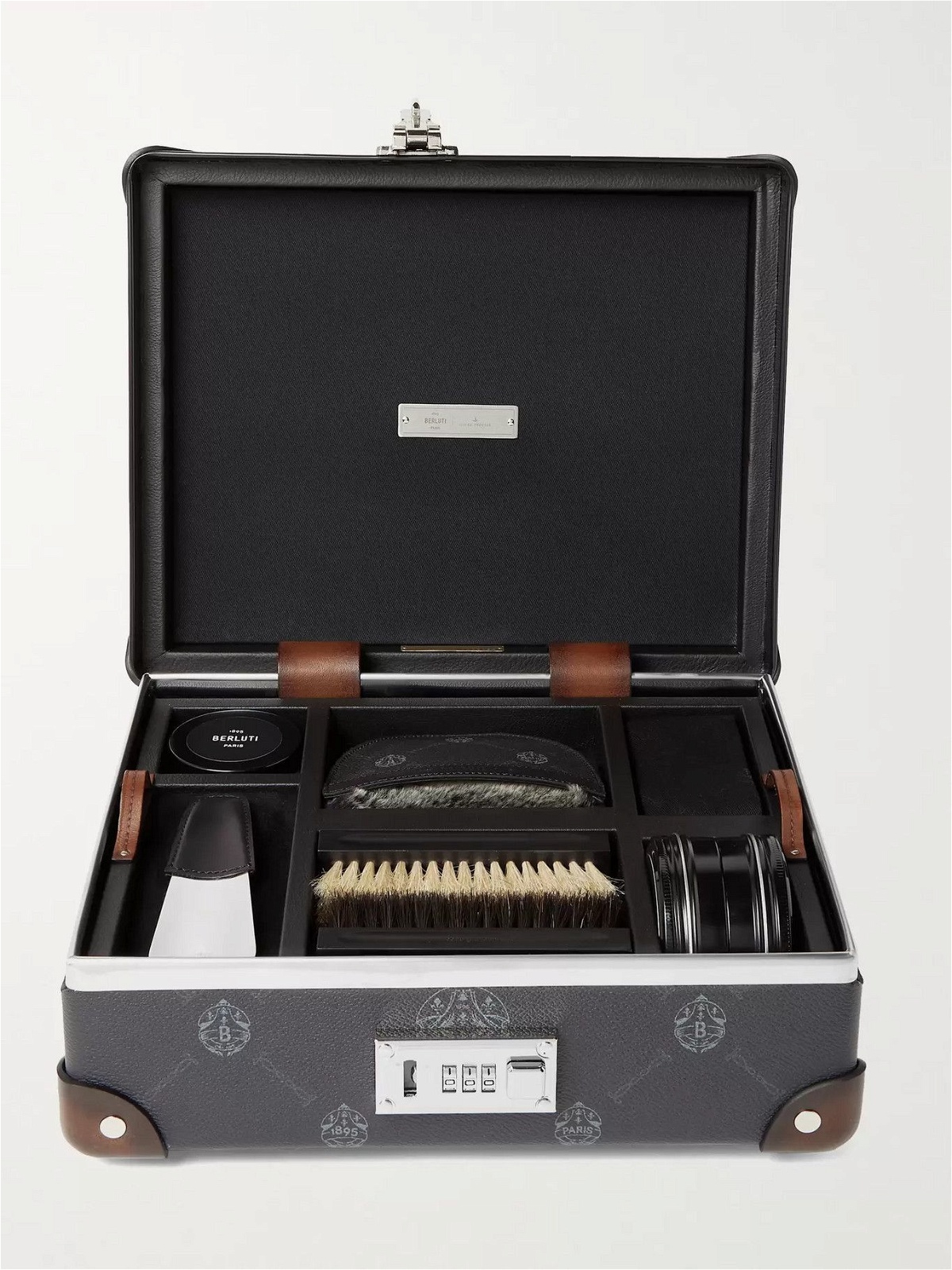 Globe-Trotter Canvas And Leather Shoe Care Kit