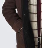 Yves Salomon Shearling-lined suede jacket