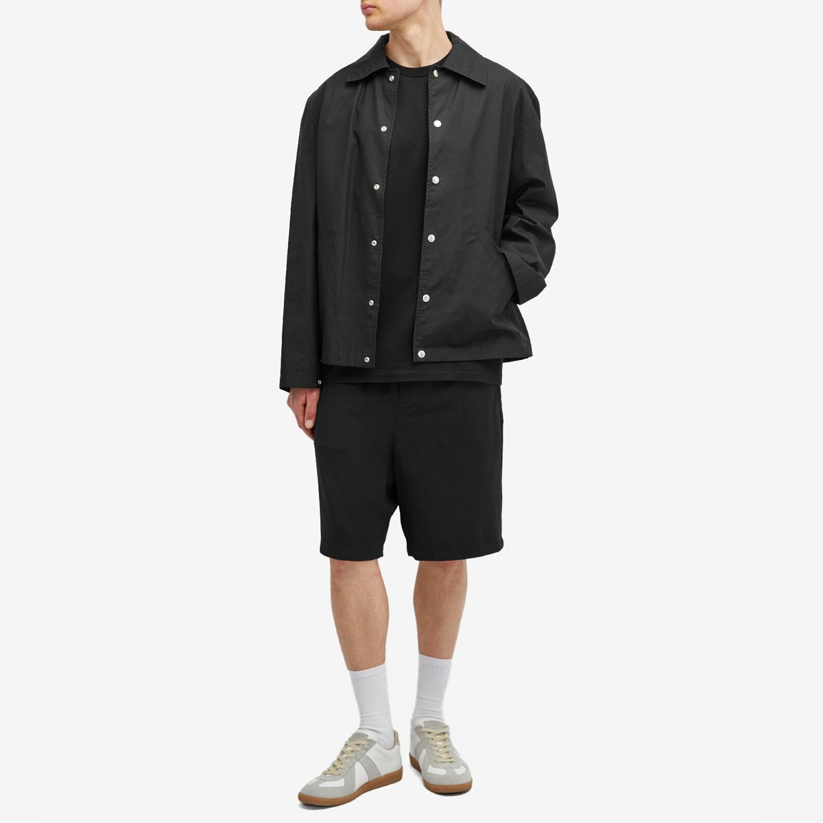 Auralee Men's Luster Plaiting Long Sleeve T-Shirt in Black Auralee