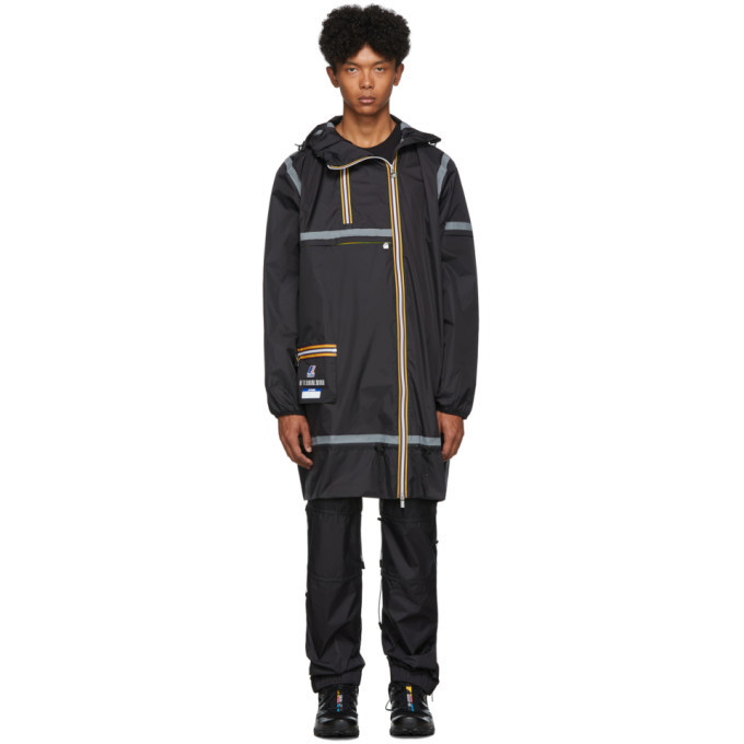 Photo: Afterhomework Black K-Way Edition Eiffel Multi Pocket Raincoat