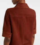 Yves Salomon Suede polo dress