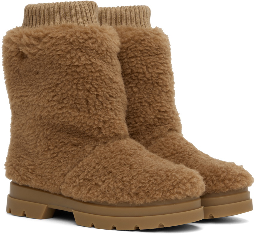 Max Mara Tan Ctanith Boots Max Mara