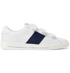 Moncler Genius - 7 Moncler Fragment Webbing-Trimmed Leather Sneakers - White